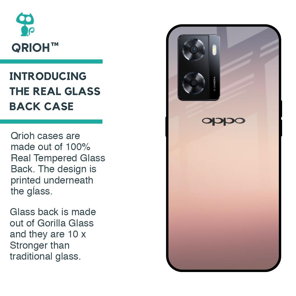 Golden Mauve Glass Case for OPPO A77s