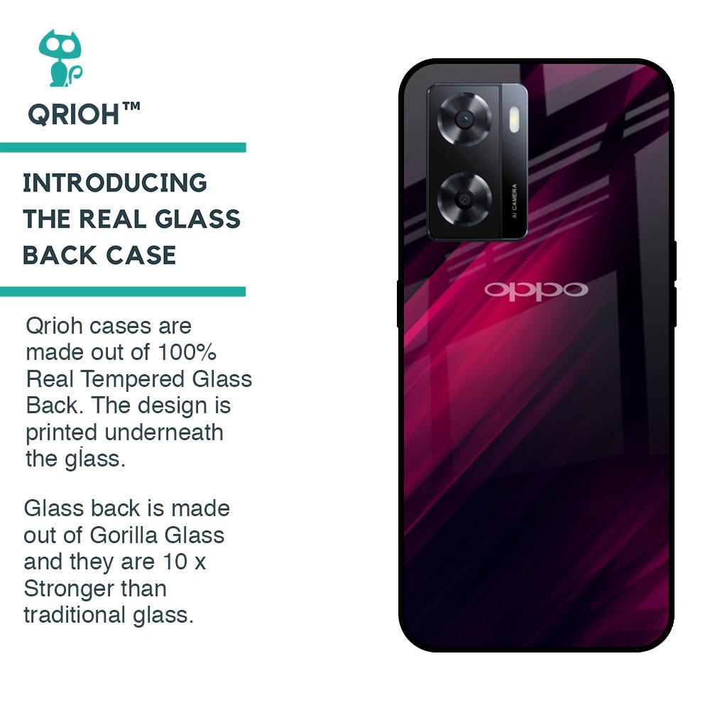 Razor Black Glass Case for OPPO A77s