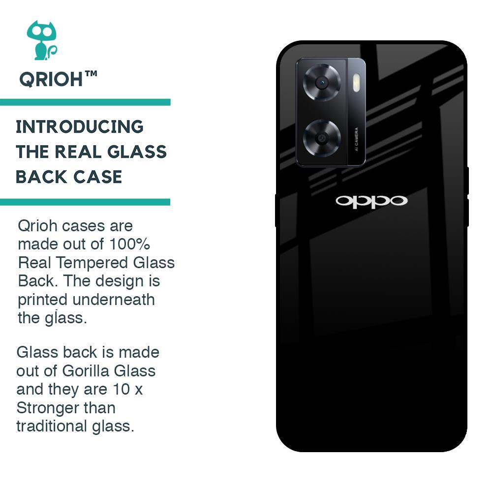 Jet Black Glass Case for OPPO A77s