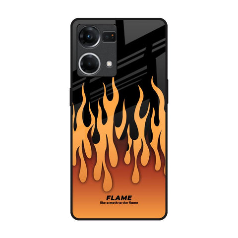 Fire Flame Oppo F21s Pro Glass Back Cover Online