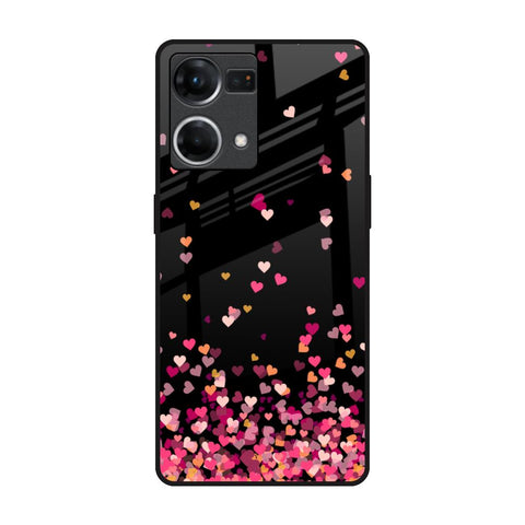 Heart Rain Fall Oppo F21s Pro Glass Back Cover Online