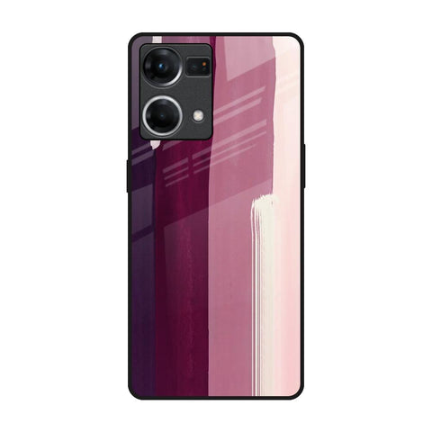 Brush Stroke Art Oppo F21s Pro Glass Back Cover Online