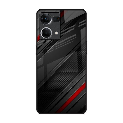 Modern Abstract Oppo F21s Pro Glass Back Cover Online