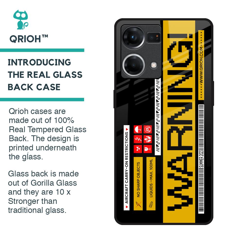 Aircraft Warning Glass Case for Oppo F21s Pro