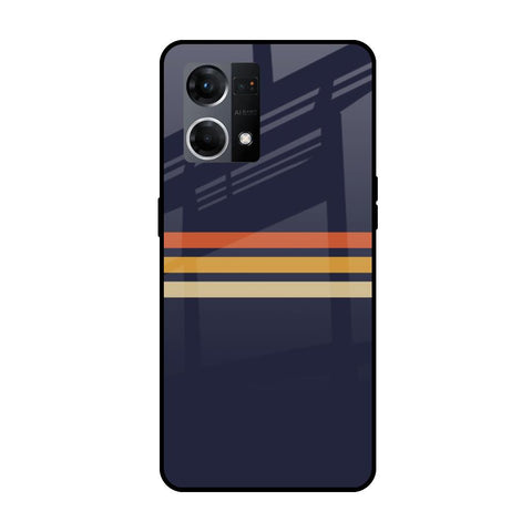 Tricolor Stripes Oppo F21s Pro Glass Cases & Covers Online