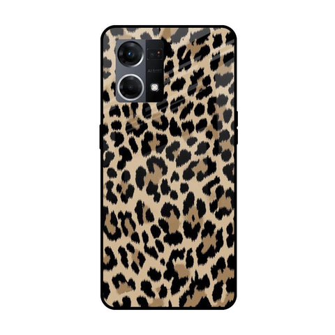 Leopard Seamless Oppo F21s Pro Glass Cases & Covers Online