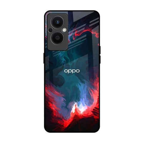 Brush Art Oppo F21s Pro 5G Glass Back Cover Online