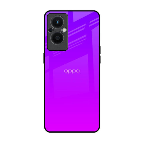 Purple Pink Oppo F21s Pro 5G Glass Back Cover Online