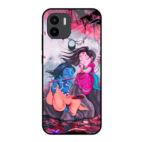 Radha Krishna Art Redmi A1 Plus Glass Back Cover Online