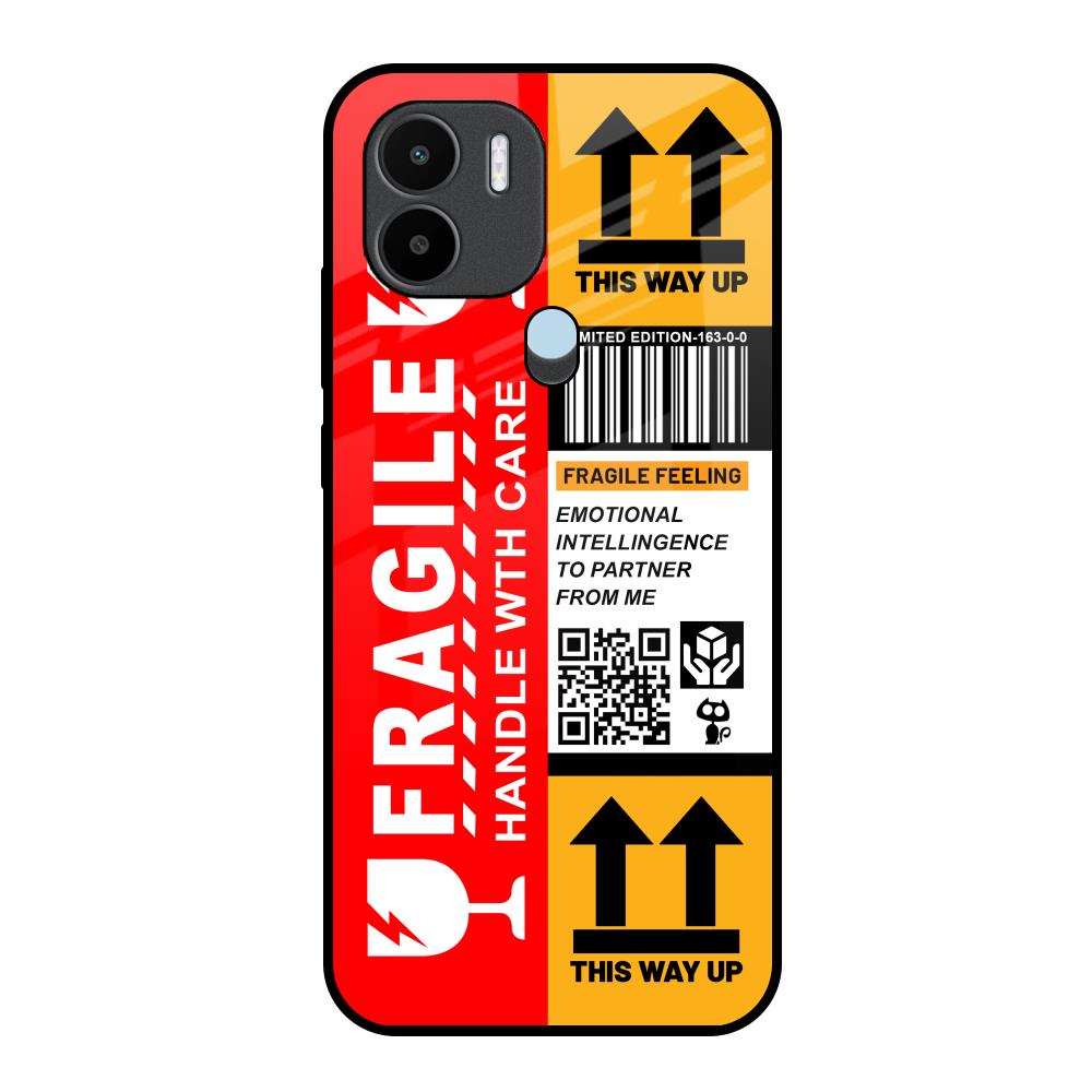 Handle With Care Redmi A1 Plus Glass Back Cover Online