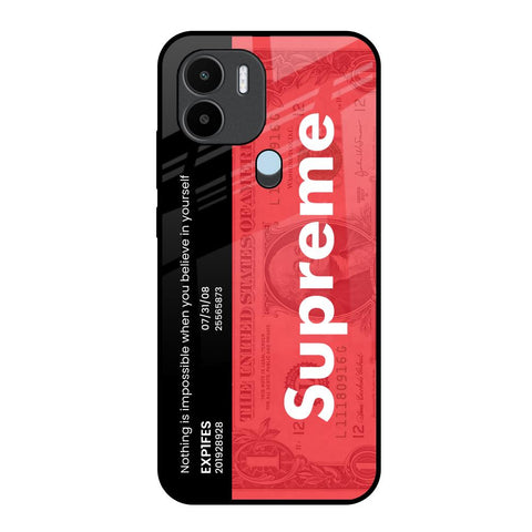 Supreme Ticket Redmi A1 Plus Glass Back Cover Online