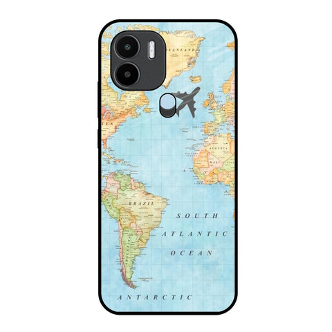 Travel Map Redmi A1 Plus Glass Back Cover Online