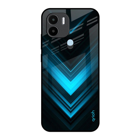 Vertical Blue Arrow Redmi A1 Plus Glass Back Cover Online
