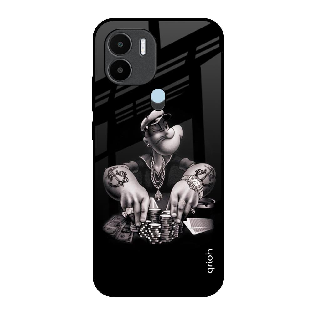 Gambling Problem Redmi A1 Plus Glass Back Cover Online