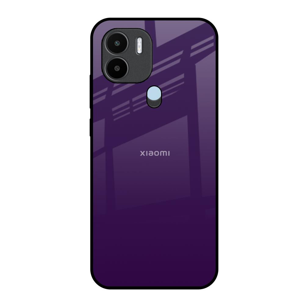 Dark Purple Redmi A1 Plus Glass Back Cover Online
