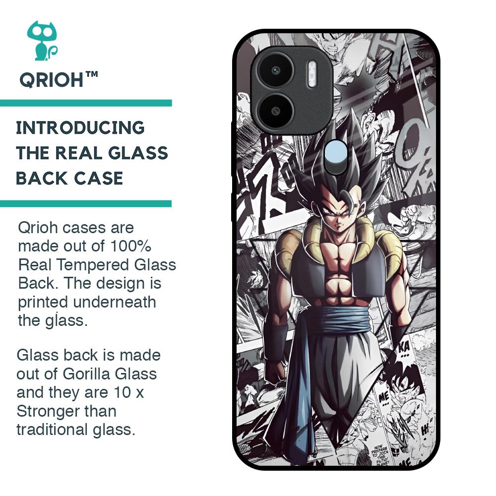Dragon Anime Art Glass Case for Redmi A1 Plus