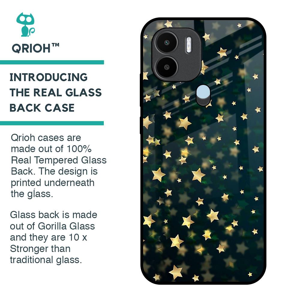 Dazzling Stars Glass Case For Redmi A1 Plus