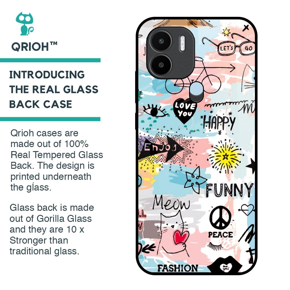 Just For You Glass Case For Redmi A1 Plus