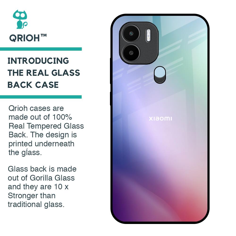 Abstract Holographic Glass Case for Redmi A1 Plus