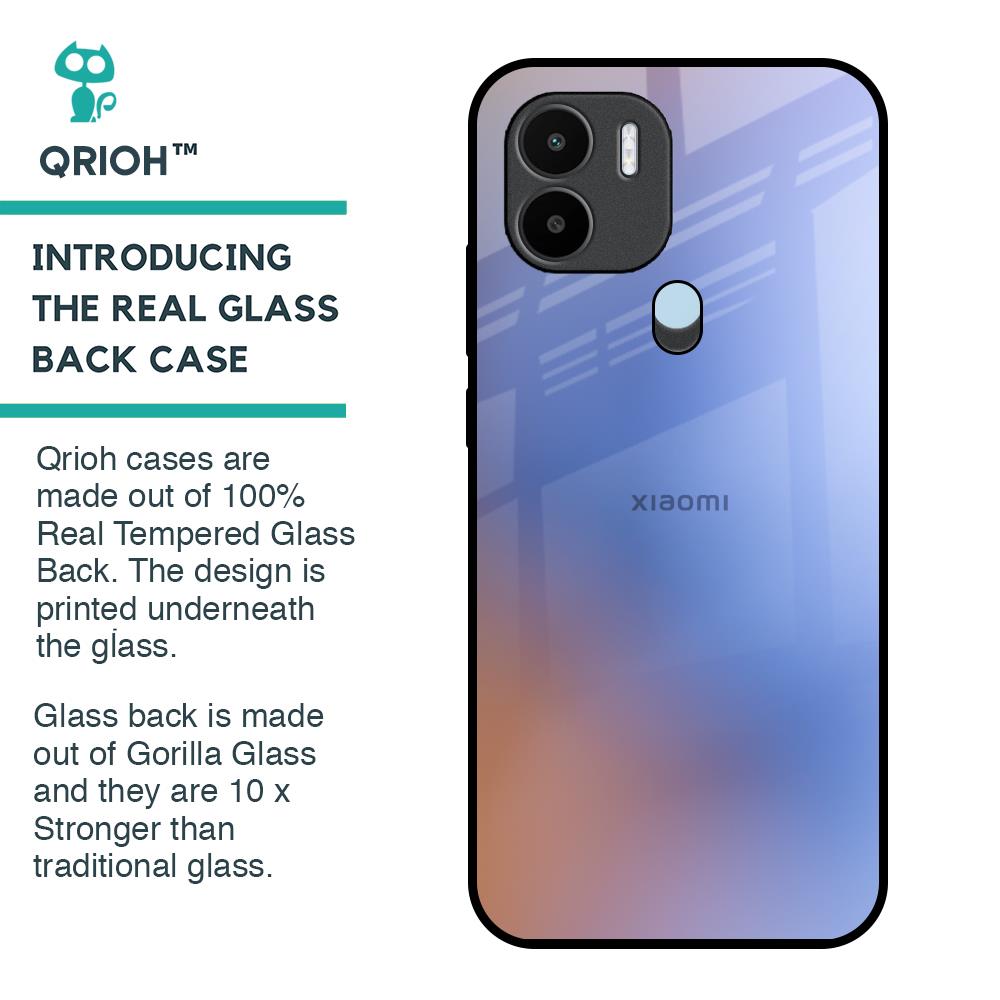 Blue Aura Glass Case for Redmi A1 Plus