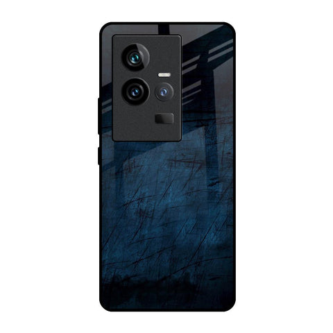 Dark Blue Grunge iQOO 11 Glass Back Cover Online