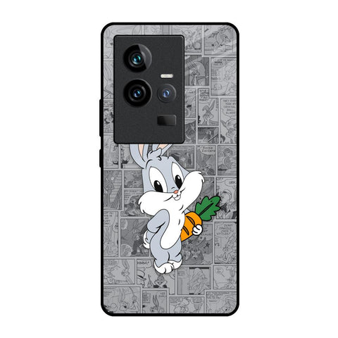 Cute Baby Bunny iQOO 11 Glass Back Cover Online