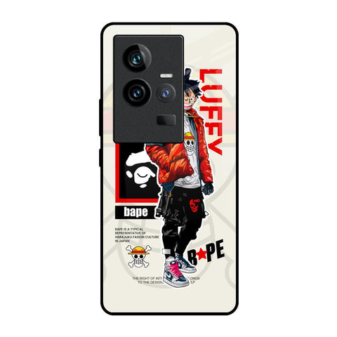 Bape Luffy iQOO 11 Glass Back Cover Online