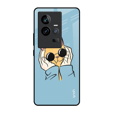 Adorable Cute Kitty iQOO 11 Glass Back Cover Online