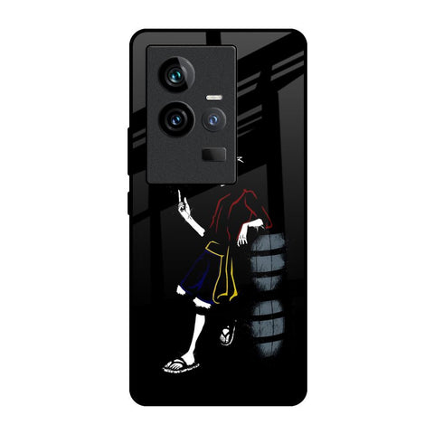 Luffy Line Art iQOO 11 Glass Back Cover Online