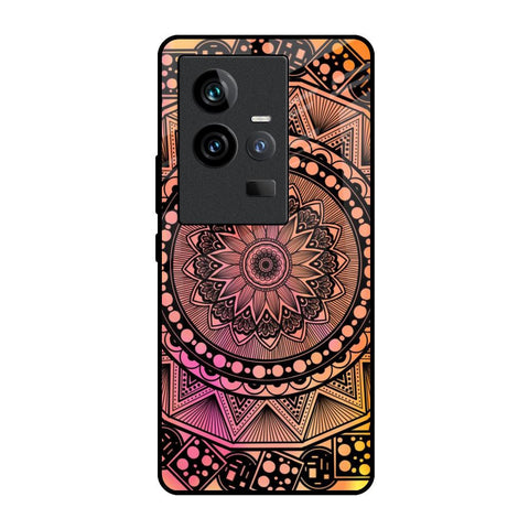Floral Mandala iQOO 11 Glass Back Cover Online