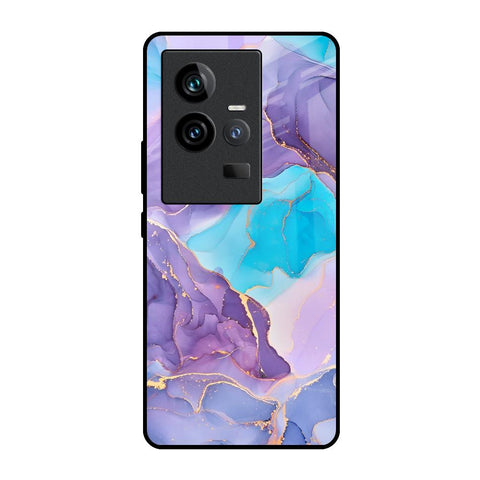 Alcohol ink Marble iQOO 11 Glass Back Cover Online