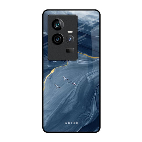 Deep Ocean Marble iQOO 11 Glass Back Cover Online