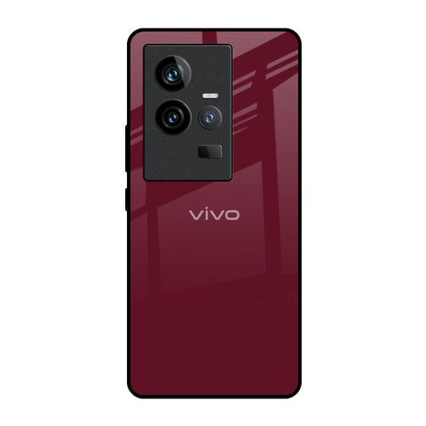Classic Burgundy iQOO 11 Glass Back Cover Online
