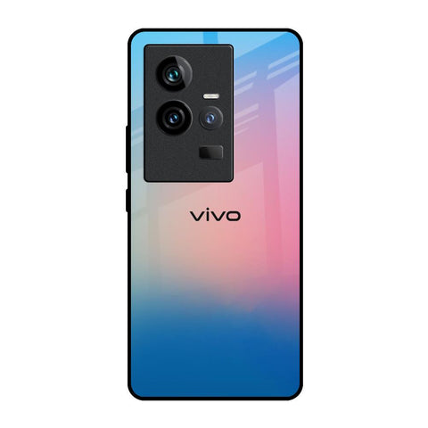 Blue & Pink Ombre iQOO 11 Glass Back Cover Online