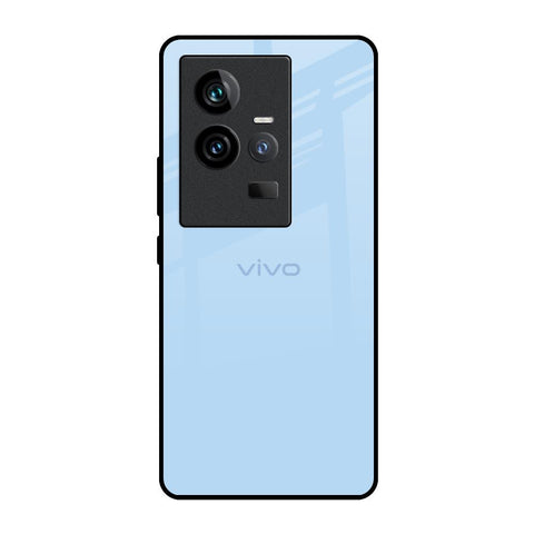 Pastel Sky Blue iQOO 11 Glass Back Cover Online