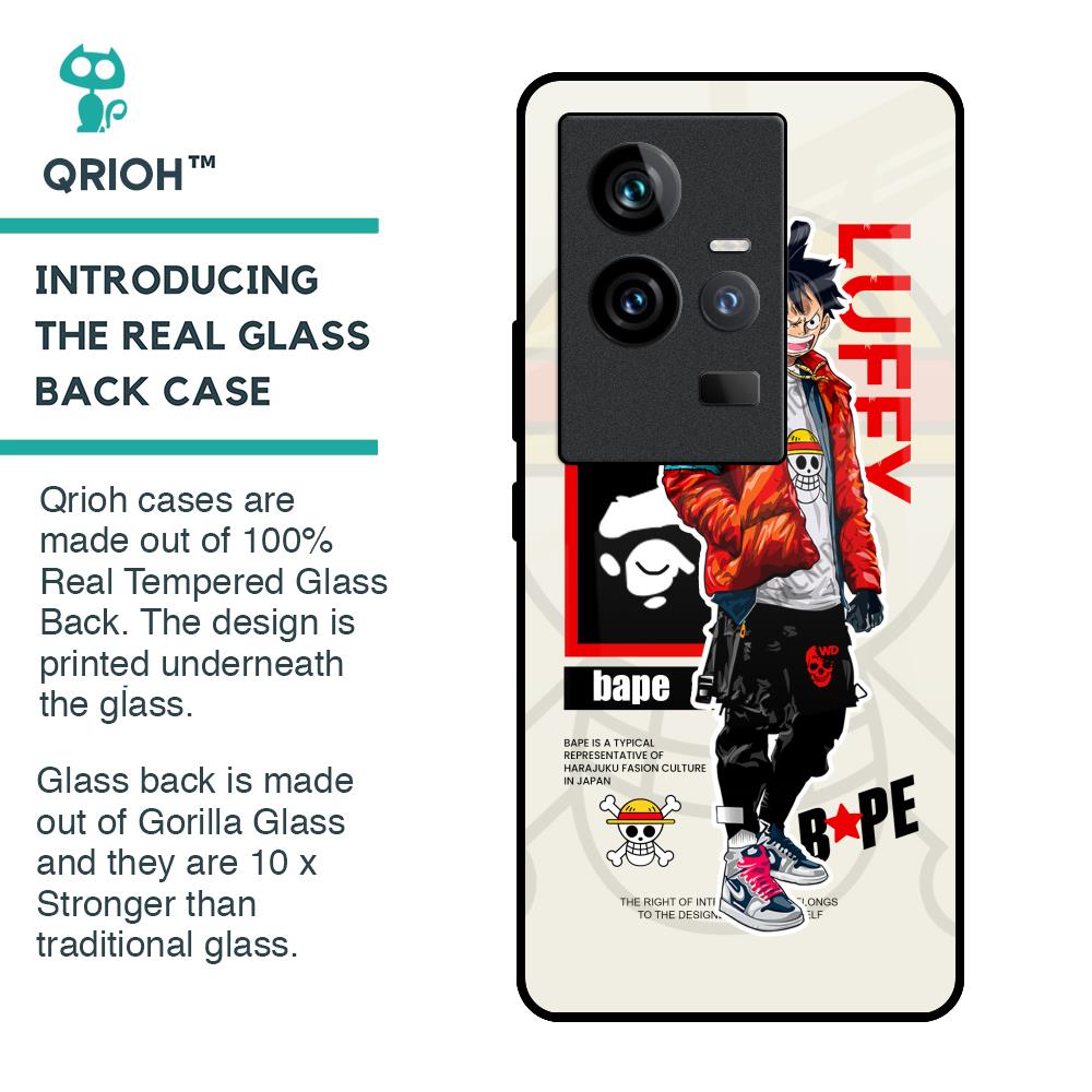 Bape Luffy Glass Case for iQOO 11