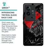 Red Moon Tiger Glass Case for iQOO 11