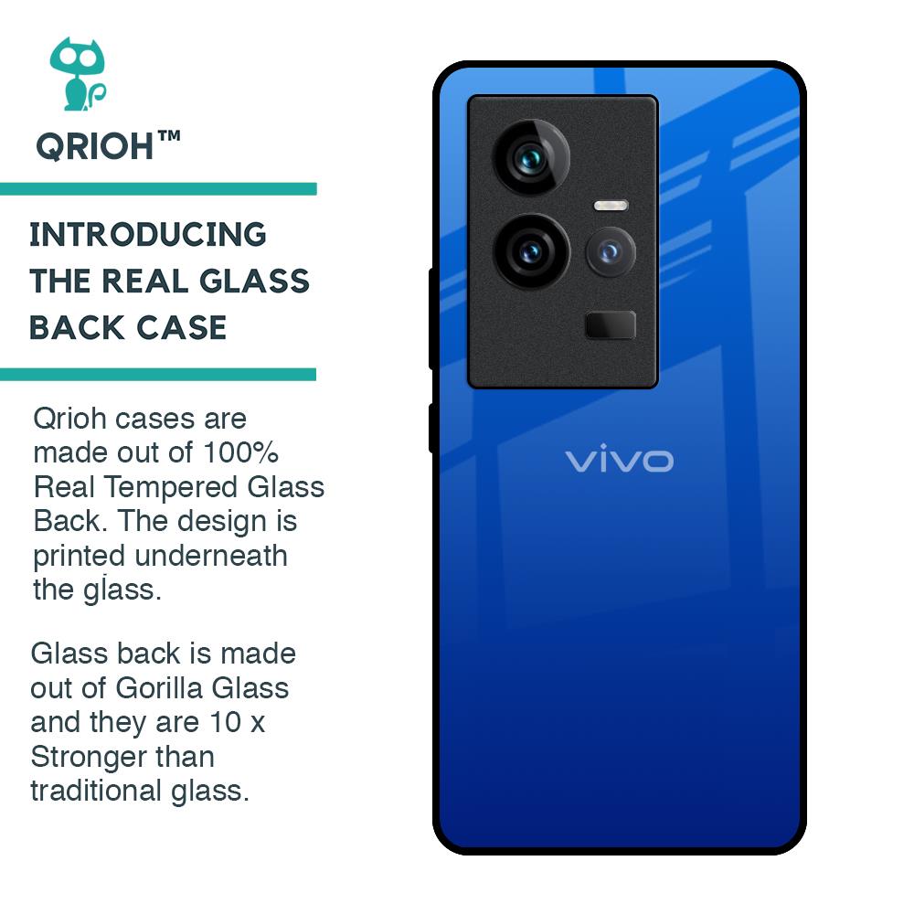 Egyptian Blue Glass Case for iQOO 11