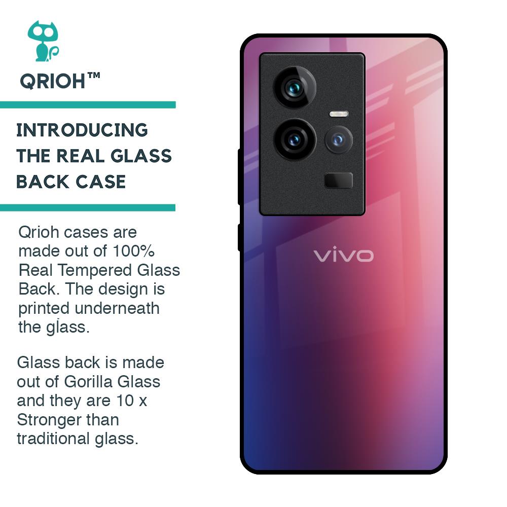 Multi Shaded Gradient Glass Case for iQOO 11