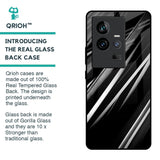 Black & Grey Gradient Glass Case For iQOO 11