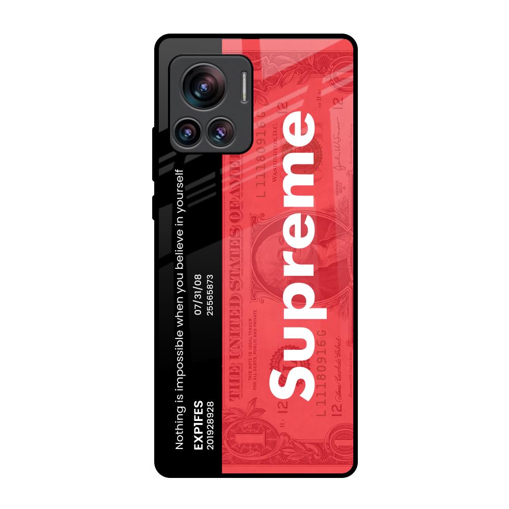 Supreme Ticket Motorola Edge 30 Ultra Glass Back Cover Online