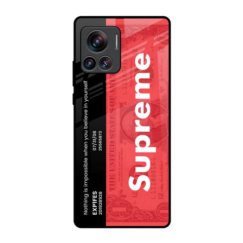 Supreme Ticket Motorola Edge 30 Ultra Glass Back Cover Online