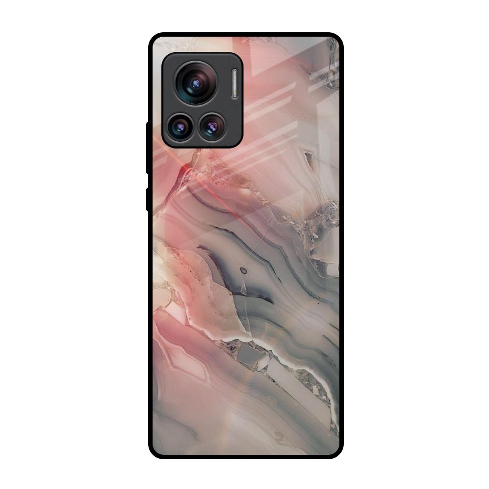 Pink And Grey Marble Motorola Edge 30 Ultra Glass Back Cover Online