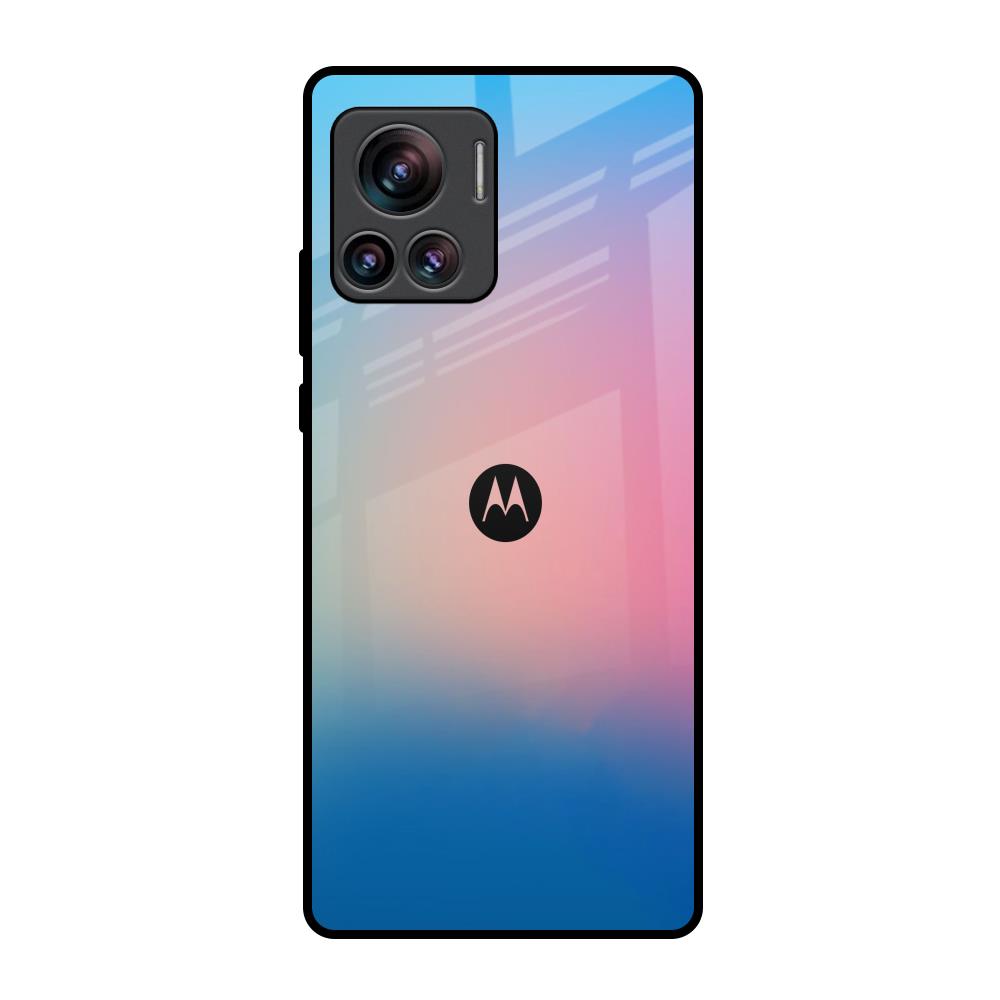 Blue & Pink Ombre Motorola Edge 30 Ultra Glass Back Cover Online