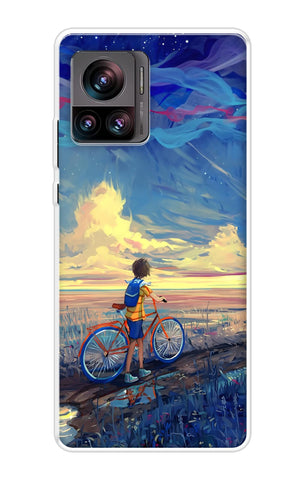 Riding Bicycle to Dreamland Motorola Edge 30 Ultra Back Cover