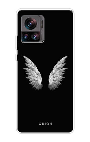 White Angel Wings Motorola Edge 30 Ultra Back Cover