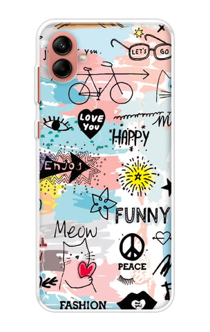 Happy Doodle Samsung Galaxy A04 Back Cover