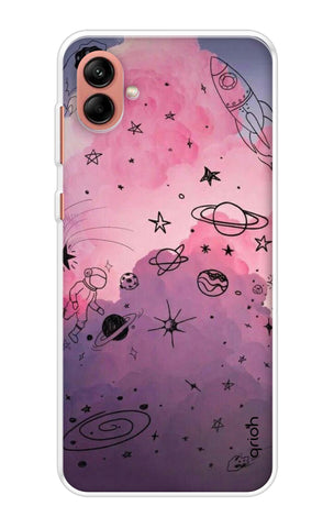 Space Doodles Art Samsung Galaxy A04 Back Cover