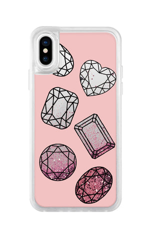 Rare Gems Pink Snow Globe iPhone Glitter Cases & Covers Online
