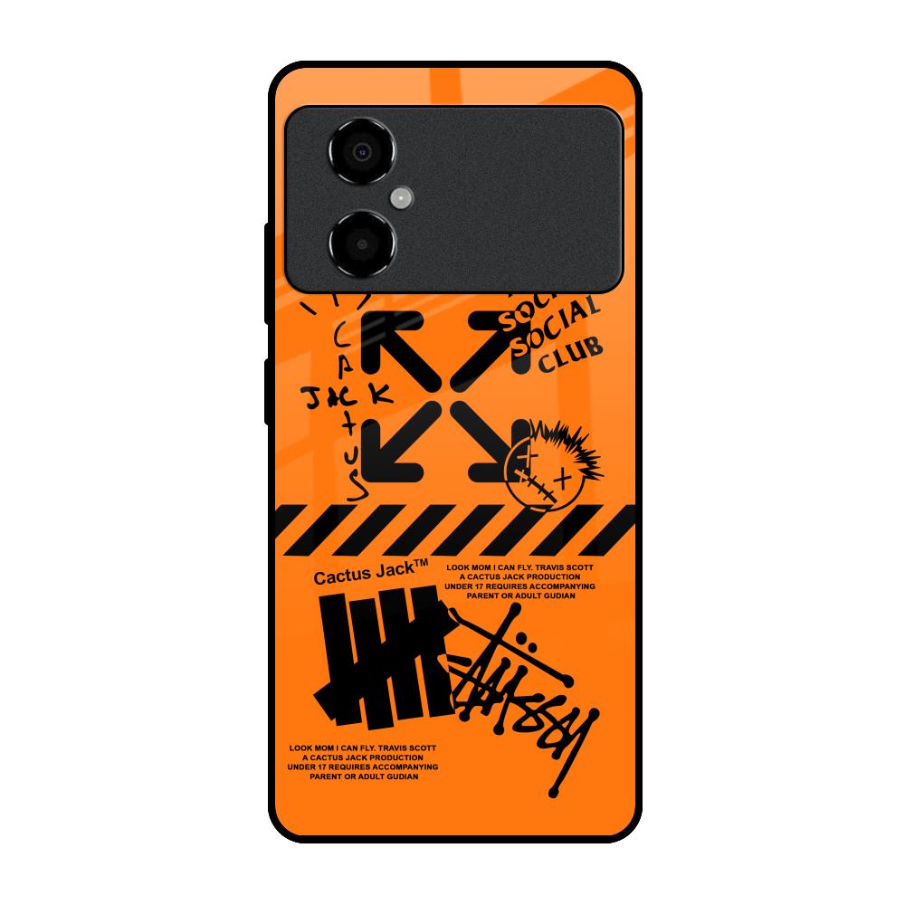 Anti Social Club Poco M4 5G Glass Back Cover Online